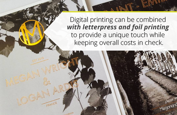 Digital Printing Combined with Letterpress and Foil Printing