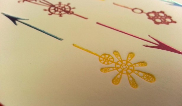 Foil Stamp Arrow Printing